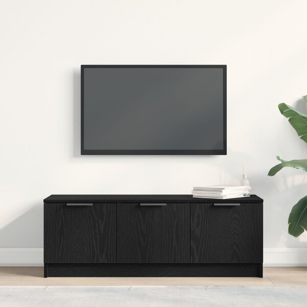 TV szekrény 102 x 35 x 36,5 cm Fekete tölgy Szerelt Fa