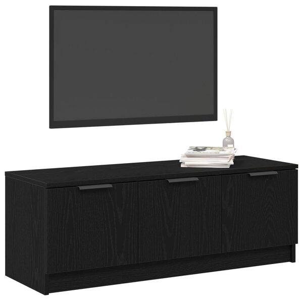TV szekrény 102 x 35 x 36,5 cm Fekete tölgy Szerelt Fa