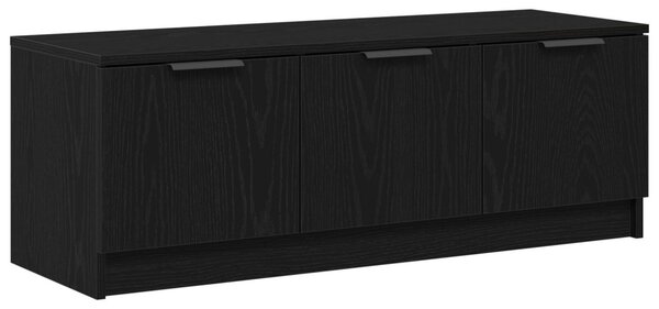 TV szekrény 102 x 35 x 36,5 cm Fekete tölgy Szerelt Fa