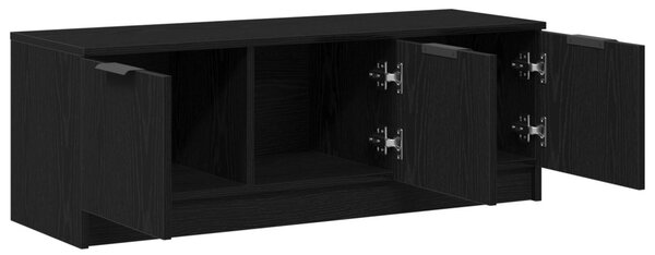 TV szekrény 102 x 35 x 36,5 cm Fekete tölgy Szerelt Fa