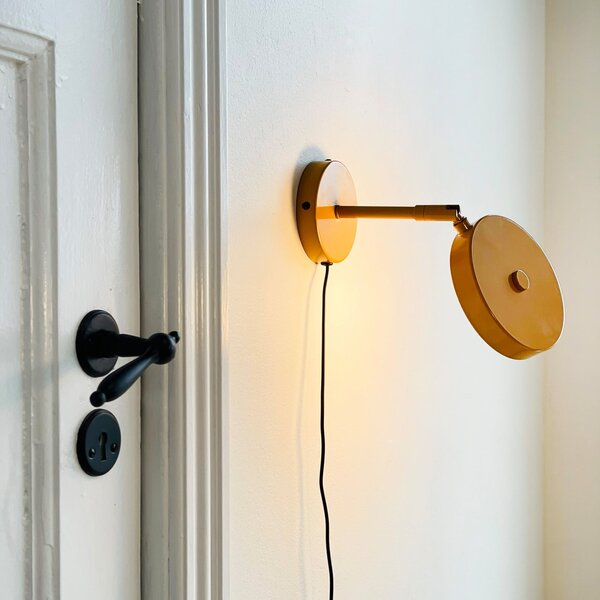 Fali Lámpa Dyberg Larsen, Starlight, dimmable, Sárga, Nappali, Fém, Dizájn