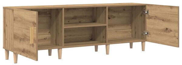 TV szekrény 150 x 30 x50 cm kézműves tölgy Szerelt Fa