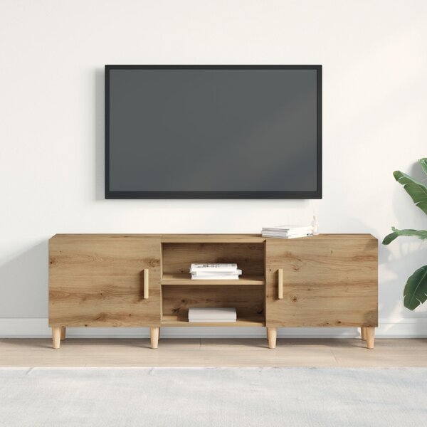 TV szekrény 150 x 30 x50 cm kézműves tölgy Szerelt Fa