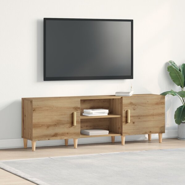 TV szekrény 150 x 30 x50 cm kézműves tölgy Szerelt Fa