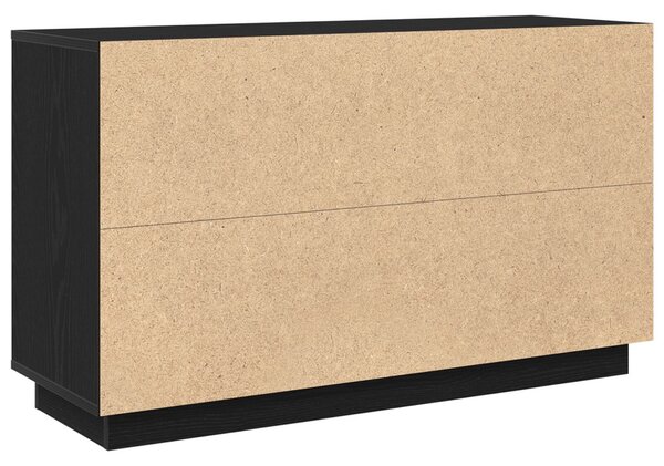 Fekete tölgy oldalszekrény 102x35x60 cm Mérnöki fa