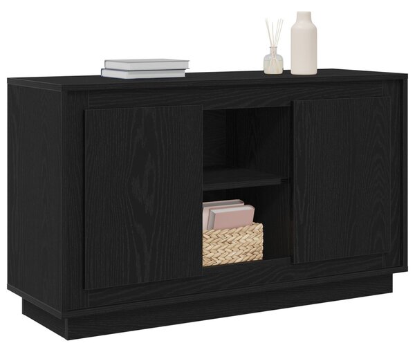 Fekete tölgy oldalszekrény 102x35x60 cm Mérnöki fa