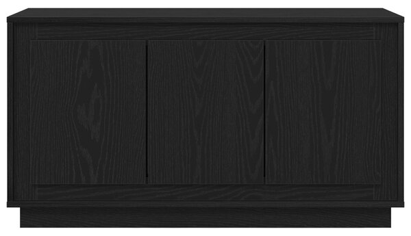 Oldalszekrény Fekete Tölgy 102x35x55 cm Mérnöki Fa