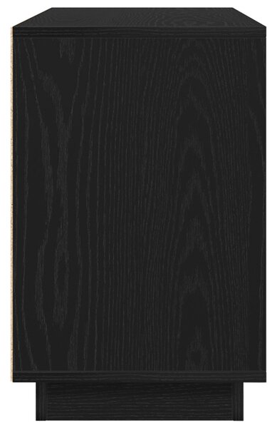 Oldalszekrény Fekete Tölgy 102x35x55 cm Mérnöki Fa