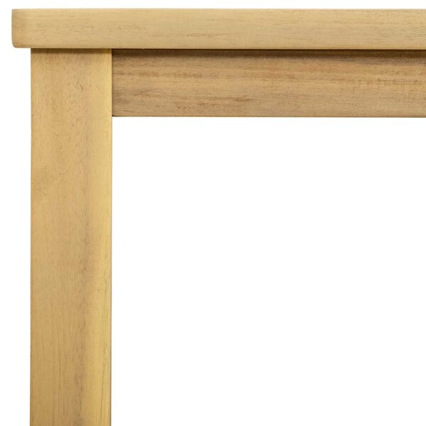 VidaXL Kert oldalsó asztal Világos akác 110 x 40 x 75 cm Tömör Akácfa