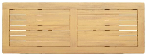 VidaXL Kert oldalsó asztal Világos akác 110 x 40 x 75 cm Tömör Akácfa