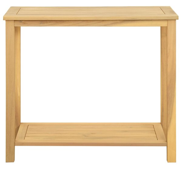 Kert oldalsó asztal Világos akác 80 x 35 x 75 cm Tömör Akácfa
