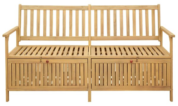 Tárolópad 2 -Seater 170 x 63 x 84 cm Tömör Akácia Négyszögletes