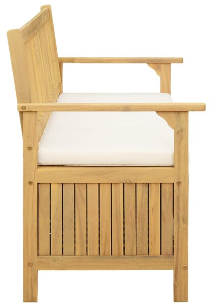 VidaXL Tárolópad párnával tárolóval ajtóval 120 x 63 x 84 cm