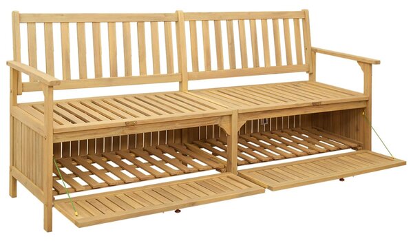 Tárolópad 2 -Seater 170 x 63 x 84 cm Tömör Akácia Négyszögletes