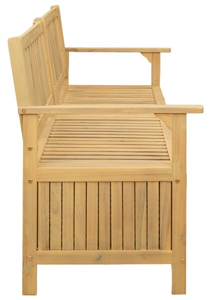 Tárolópad 2 -Seater 170 x 63 x 84 cm Tömör Akácia Négyszögletes