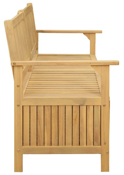 Tárolópad 2 -Seater 148 x 63 x 84 cm Tömör Akácia Négyszögletes