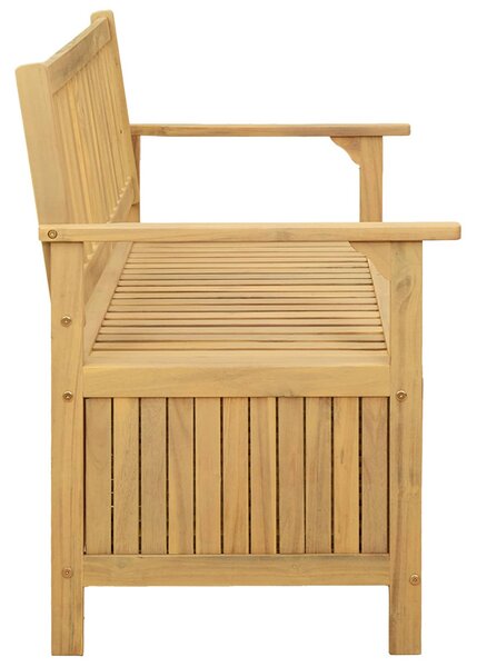 Tárolópad 2 -Seater 120 x 63 x 84 cm Tömör Akácia Négyszögletes