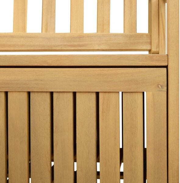 Tárolópad 2 -Seater 170 x 63 x 84 cm Tömör Akácia Négyszögletes