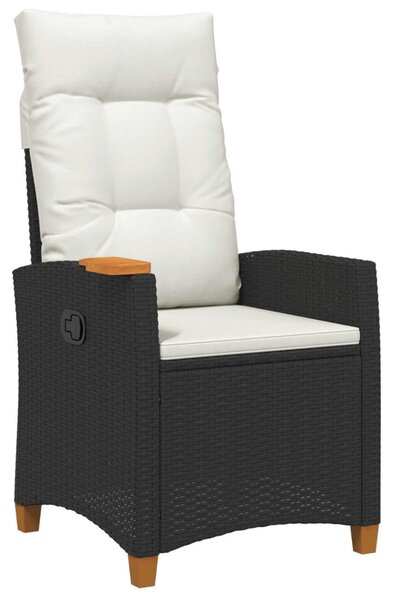 Dönthető szék tea tállal párnával 62 x 64 x 112 cm polirattan