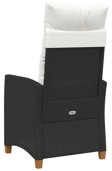 Dönthető szék tea tállal párnával 62 x 64 x 112 cm polirattan