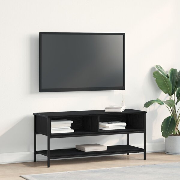TV szekrény garnitúra 100 x 35 x 45 cm Fekete tölgy Szerelt Fa