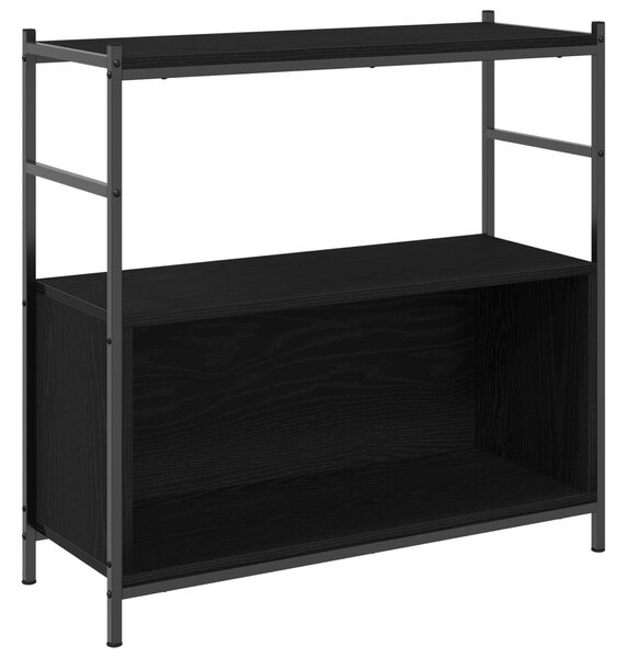 Könyvespolc Fekete Tölgy 80x30x78,5 cm Mérnöki Fa