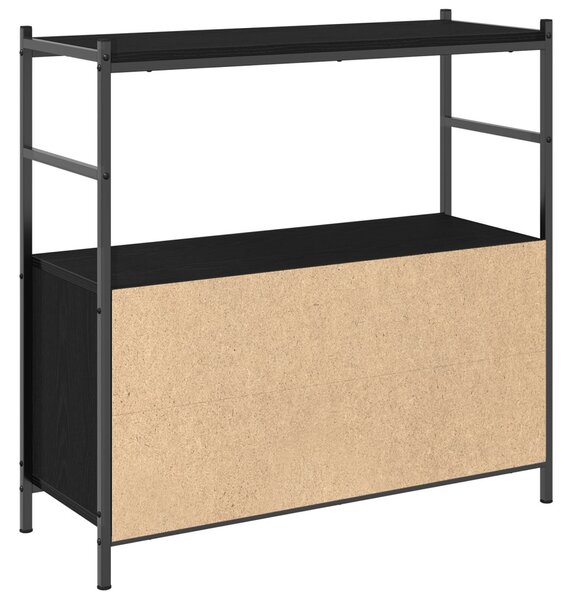 Könyvespolc Fekete Tölgy 80x30x78,5 cm Mérnöki Fa