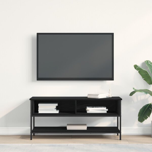 TV szekrény garnitúra 100 x 35 x 45 cm Fekete tölgy Szerelt Fa