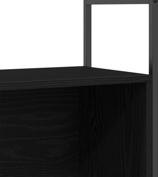 Könyvespolc Fekete Tölgy 80x30x78,5 cm Mérnöki Fa
