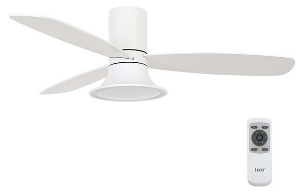 Lucci air Lucci Air 210661-LED Dimmelhető ventilátor FLUSSO 1xGX53/18W/230V fa/fehér + távirányító FAN00230