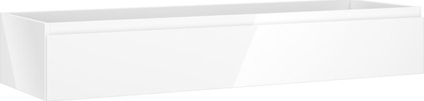 Mexen Orio, fürdőszobaszekrény 140 cm, 1 fiók, fényes fehér, 91A10-14023-1-BF00