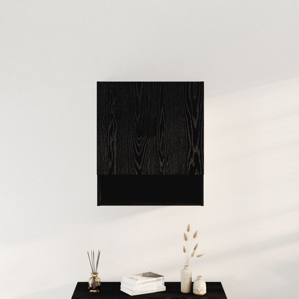 Fali szekrény Fekete tölgy 60 x 31 x 70 cm Faanyag