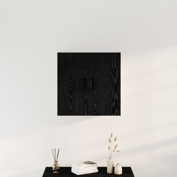 Fali szekrény 60 x 31 x 60 cm Szerelt Fa Fekete tölgy