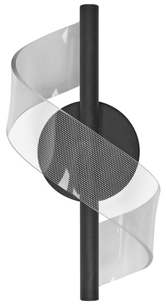 LED falilámpa SARELA Fekete Fém