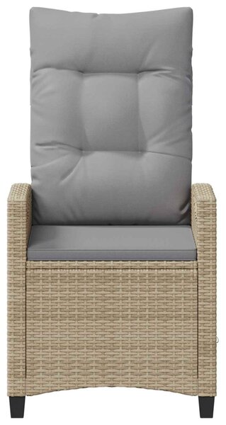 Fekvő Kerti Szék Beige és Világosszürke 56 x 60 x 112 cm
