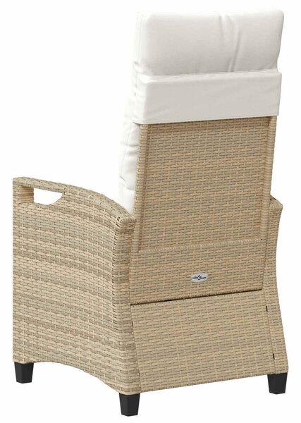 VidaXL Kerti Szék 2 pcs Beige és krém 56 x 60 x 112 cm