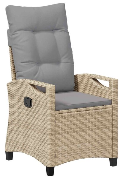 Fekvő Kerti Szék Beige és Világosszürke 56 x 60 x 112 cm
