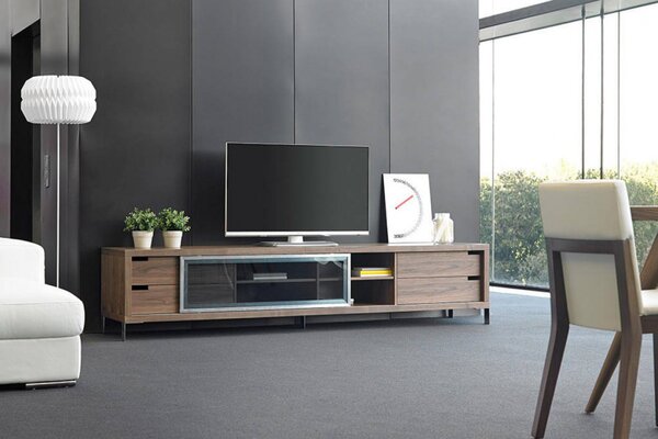SIRIUS design TV-szekrény - 238cm - dió