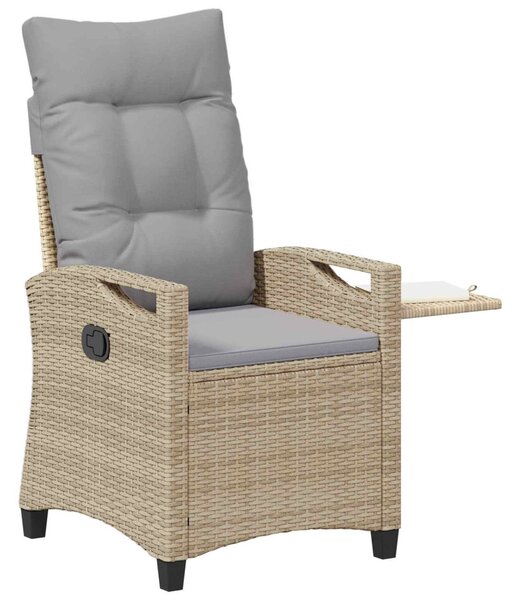 Fekvő Kerti Szék Beige és Világosszürke 56 x 60 x 112 cm