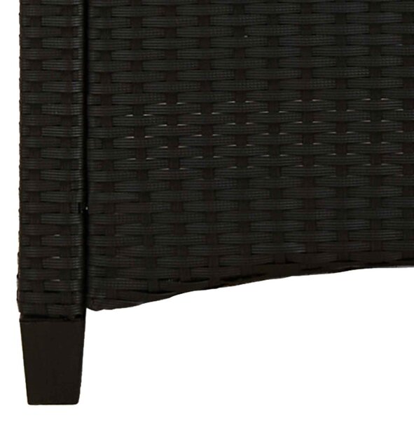 Kerti pad Fekete és Krém 105 x 60 x 112 cm Acél és poliészter