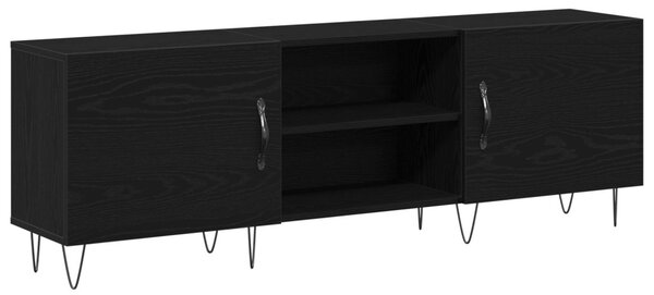 TV szekrény garnitúra 150 x 30 x 50 cm Fekete tölgy Szerelt Fa