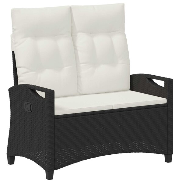Kerti pad Fekete és Krém 105 x 60 x 112 cm Acél és poliészter