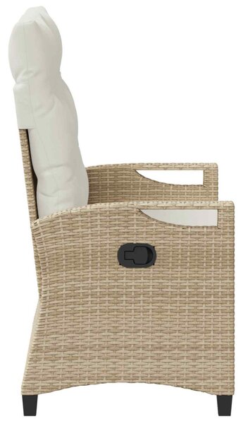 Kerti pad Beige és krém 105 x 60 x 112 cm Acél és poliészter