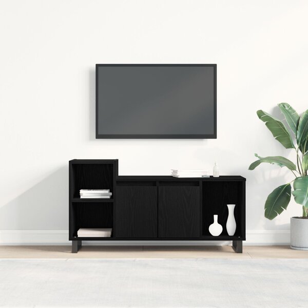 TV szekrény garnitúra 100 x 35 x 55 cm Fekete tölgy Szerelt Fa