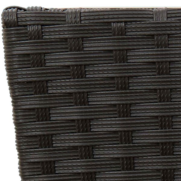 VidaXL Kültéri Készlet 3 pcs Fekete Fém