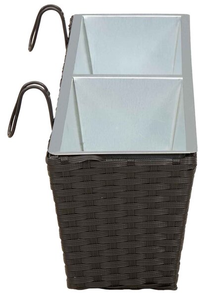 VidaXL Erkély 2 pcs 80 x 17 x 17 cm Fém