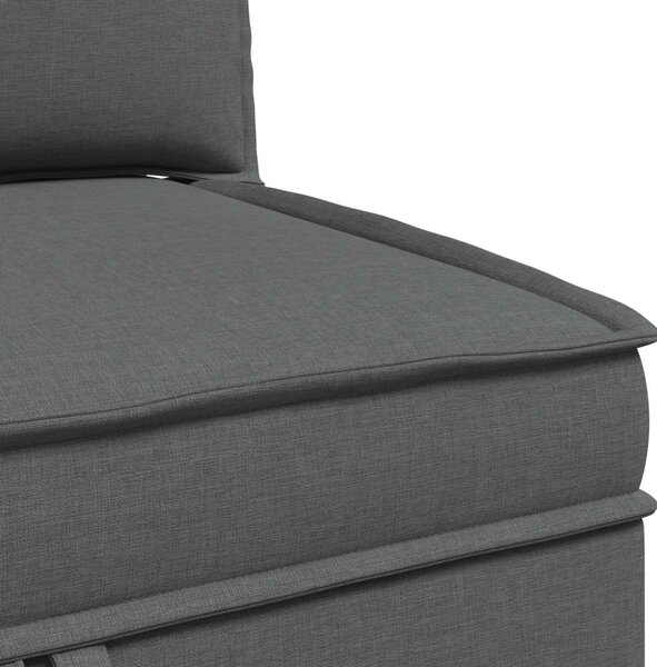VidaXL Moduláris kanapé szett tárolóval 3 pcs Sötétszürke Szövet