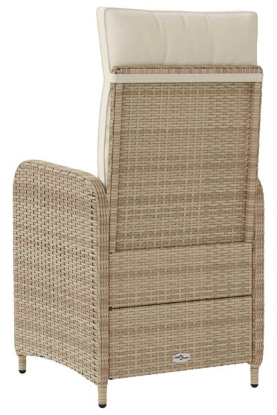 VidaXL Fekvő Kerti Szék Beige és Krémszínű