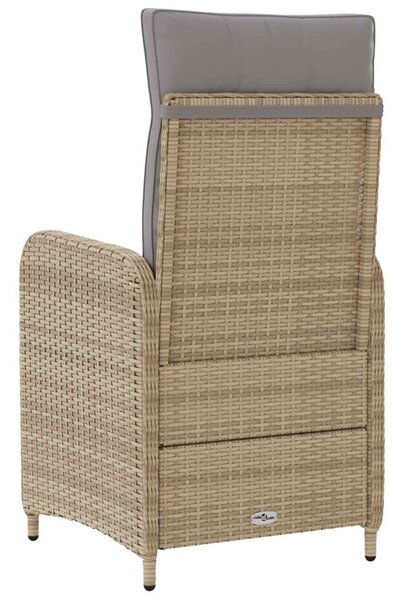 Fekvő Kerti Szék Beige és Világosszürke