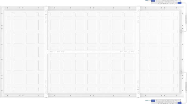 Mexen Brill-S, mennyezeti LED panel 120×60 cm, 60 W, semleges fehér 4000K, L207-120-060-6040-20